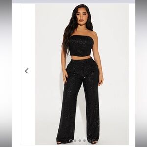 NWTS Stella Sequin Pant Set